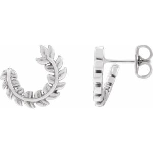 Floral Hoop Earring