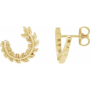 Floral Hoop Earring
