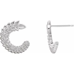 Floral Hoop Earrings