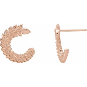 Floral Hoop Earrings