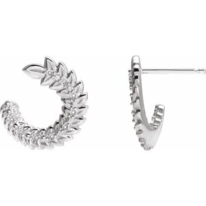 Floral Hoop Earrings
