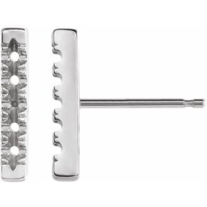 French-Set Bar Earrings