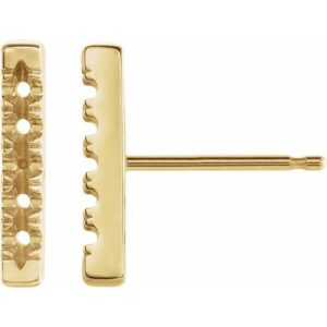French-Set Bar Earrings