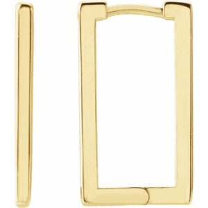 Geometric Hinged Hoop Earrings