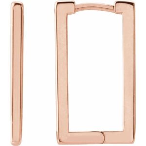 Geometric Hinged Hoop Earrings