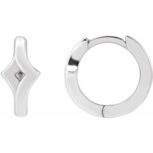 Geometric Huggie Hoop Earrings