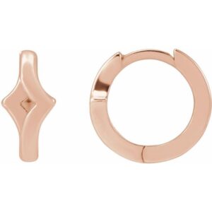 Geometric Huggie Hoop Earrings