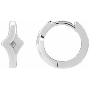 Geometric Huggie Hoop Earrings