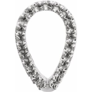 Geometric J-Hoop Earrings