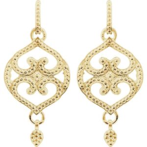 Granulated Scroll Earrings
