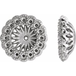 Halo-Style Earring Jackets for Pearl Studs