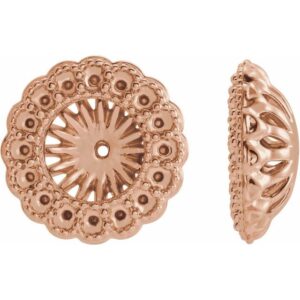Halo-Style Earring Jackets for Pearl Studs