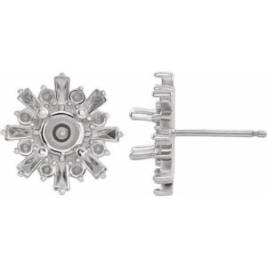 Halo-Style Star Earrings