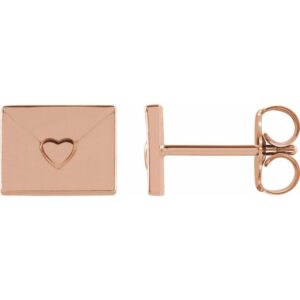 Heart Envelope Earrings
