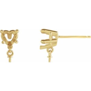 Heart & Pearl Earrings