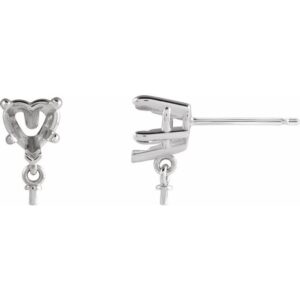 Heart & Pearl Earrings
