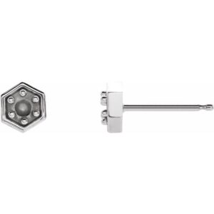 Hexagon Earrings