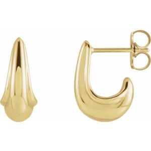 J-Hoop Earrings