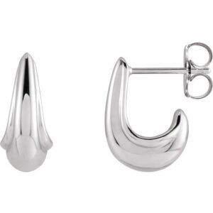 J-Hoop Earrings