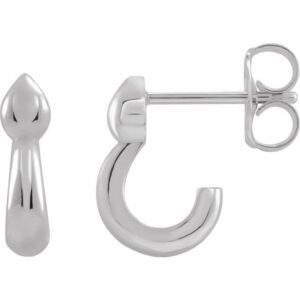 J-Hoop Earrings
