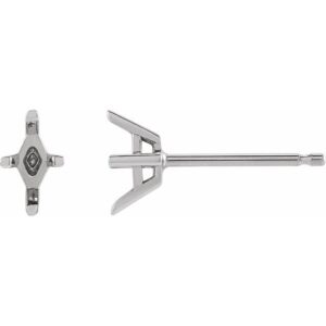 Kite 4-Prong Stud Earring