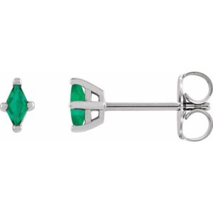 Kite 4-Prong Stud Earring