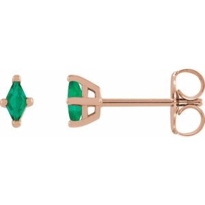 Kite 4-Prong Stud Earring