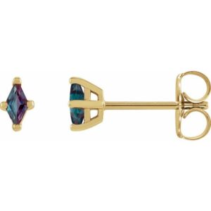 Kite 4-Prong Stud Earring