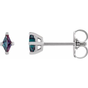 Kite 4-Prong Stud Earring