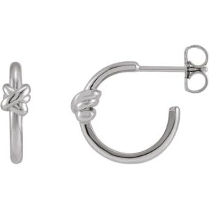 Knot Hoop Earrings