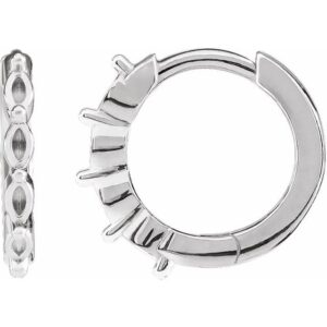 Marquise Hoop Earrings