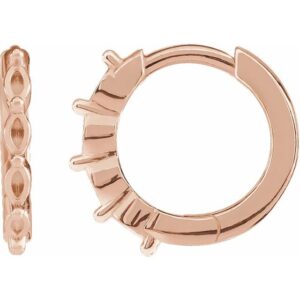 Marquise Hoop Earrings