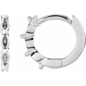 Marquise Hoop Earrings