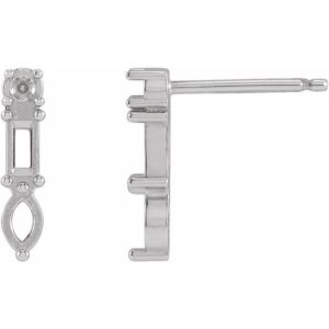 Multi-Shape Bar Earrings