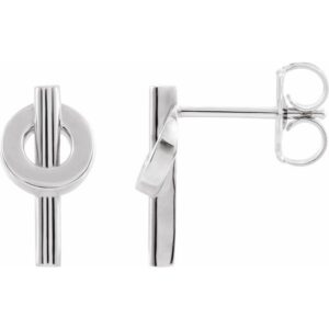 Negative Space Circle Earrings