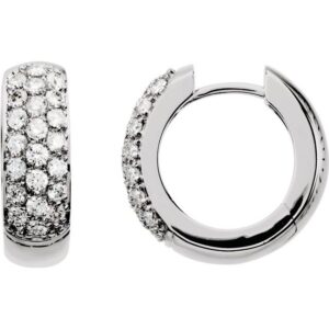 Pavé Hoop Earrings