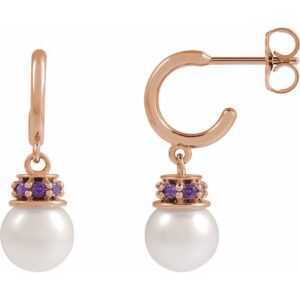 Pearl Hoop Earrings