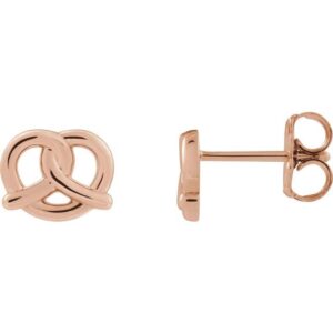 Pretzel Stud Earrings