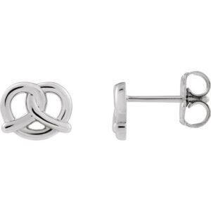 Pretzel Stud Earrings