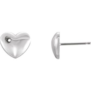 Puffed Heart Earrings