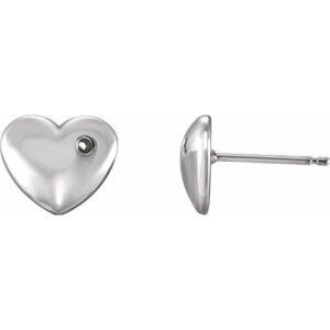 Puffed Heart Earrings