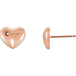 Puffed Heart Earrings