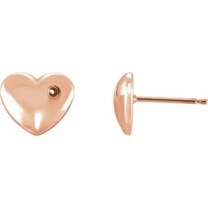 Puffed Heart Earrings