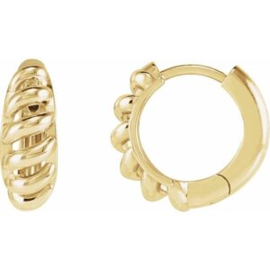 Rope Dome Hoop Earring