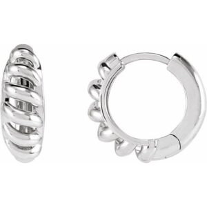 Rope Dome Hoop Earring