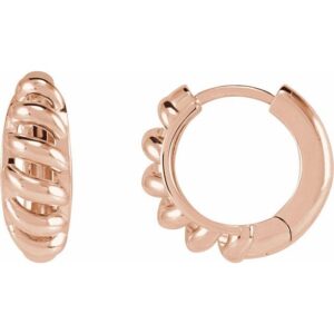 Rope Dome Hoop Earring