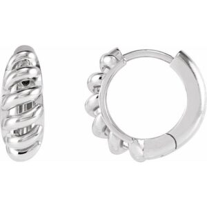 Rope Dome Hoop Earring