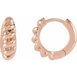 Rope Dome Hoop Earring