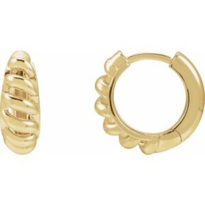 Rope Dome Hoop Earring