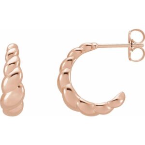 Rope Dome Hoop Earrings